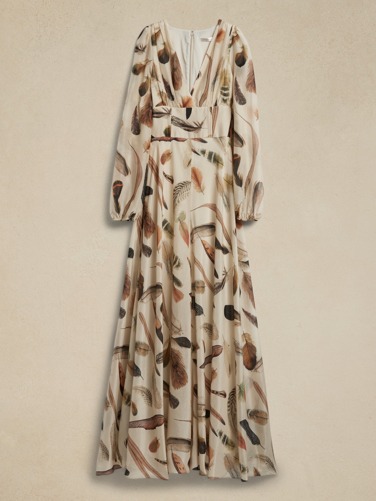 Marta Cotton-Silk Maxi Dress | Banana Republic