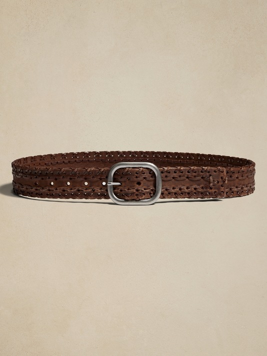 Rugged Whipstitch Belt