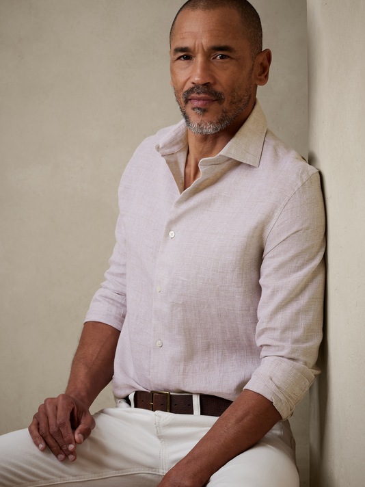 Terme Linen-Cotton Dress Shirt