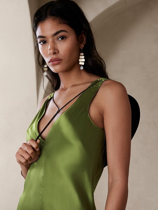 Eterno Silk Maxi Dress | Banana Republic