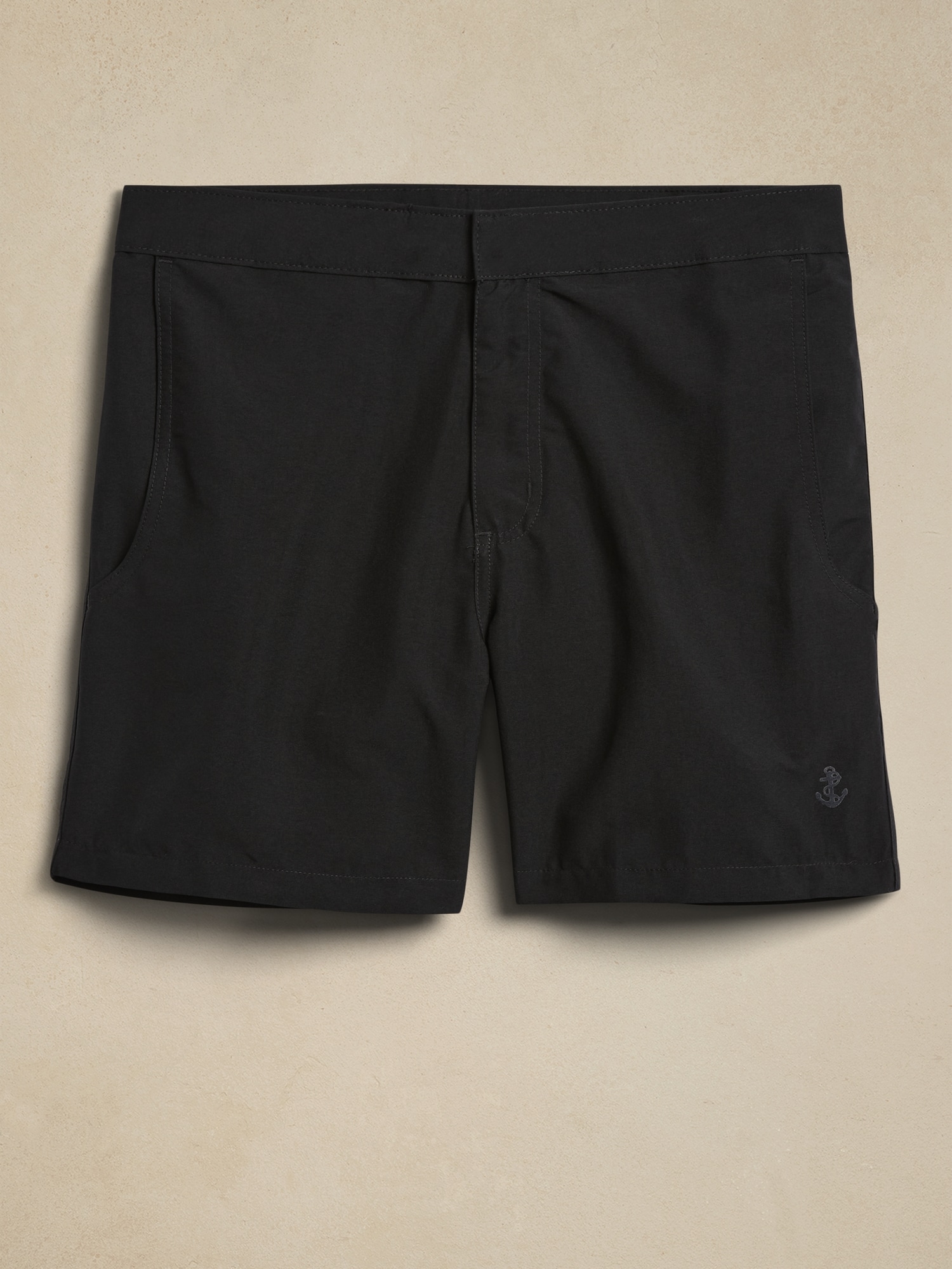 Banana Republic retromarine &#124 Solid 6" Swim Short black. 1