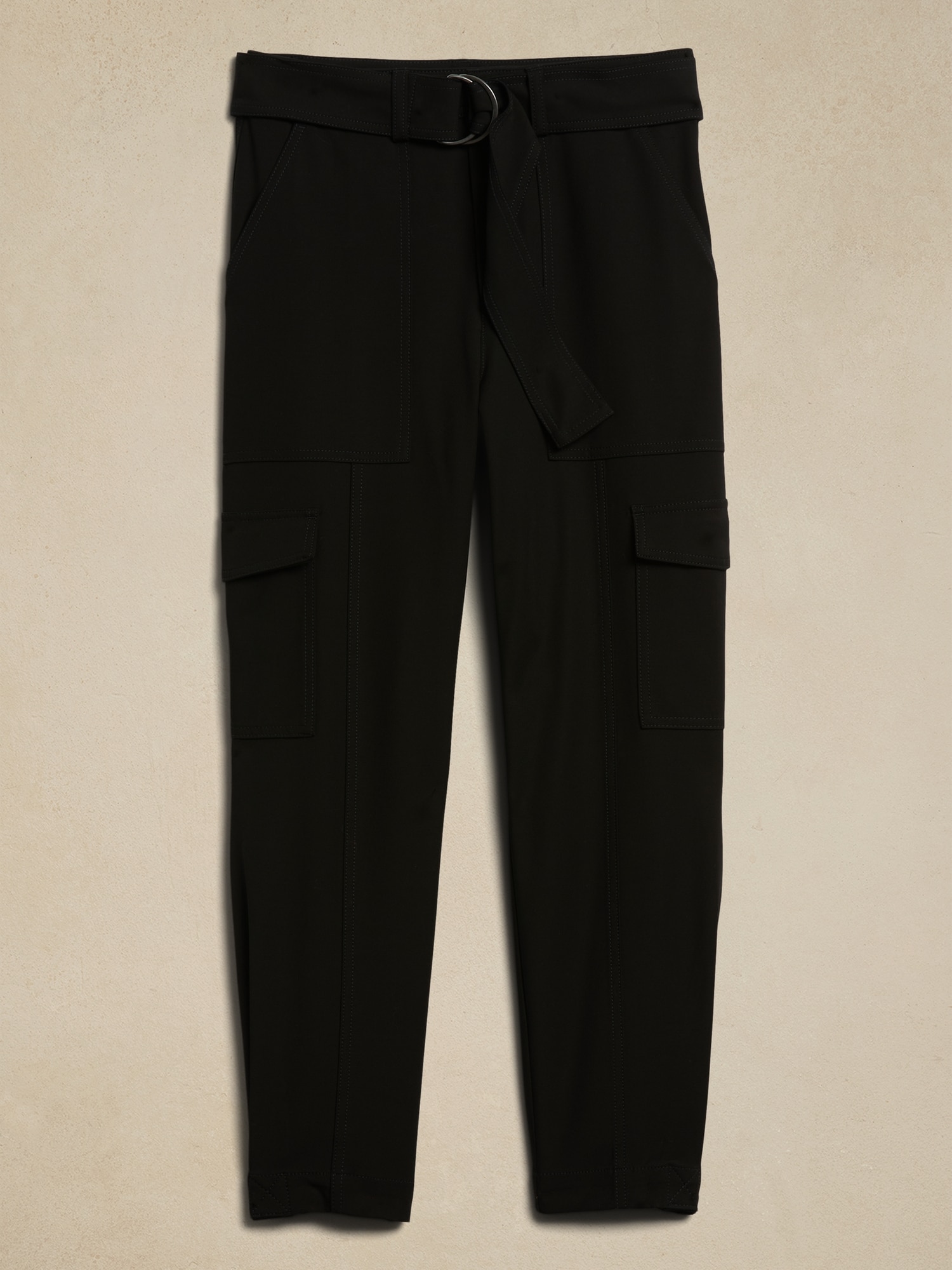 Banana Republic High-Rise Tapered Cargo Pant, BLACK SIZE 14L #746693 W0707H