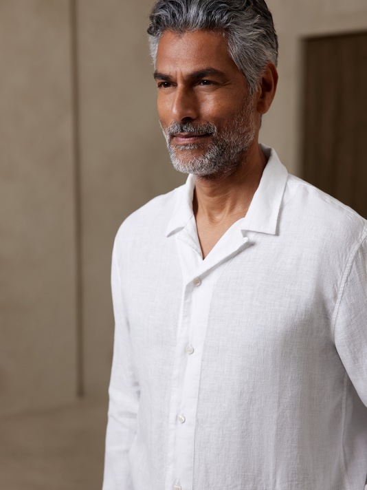 Castello Untucked Linen Resort Shirt