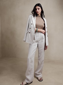 Palma Straight-Leg Linen Pant