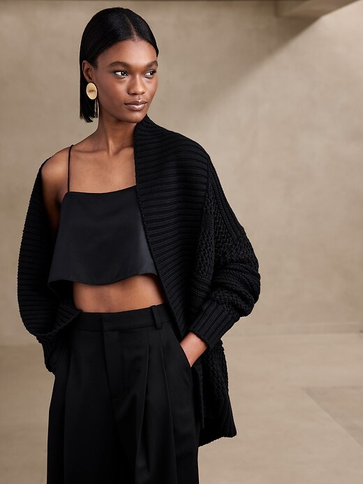 Morgan Cotton Cardigan | Banana Republic