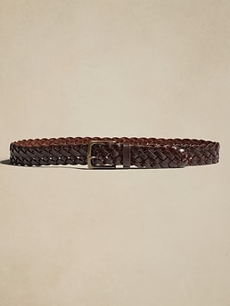 Braided Leather Belt -  Canada