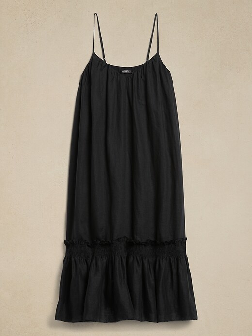 Charlize Linen Midi Dress | Banana Republic