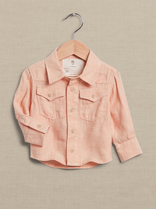 The Linen Western Shirt for Baby + Toddler