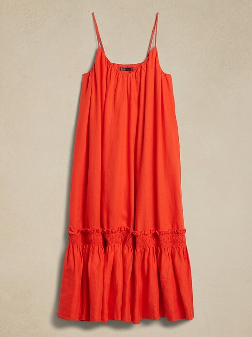 Charlize Linen Midi Dress