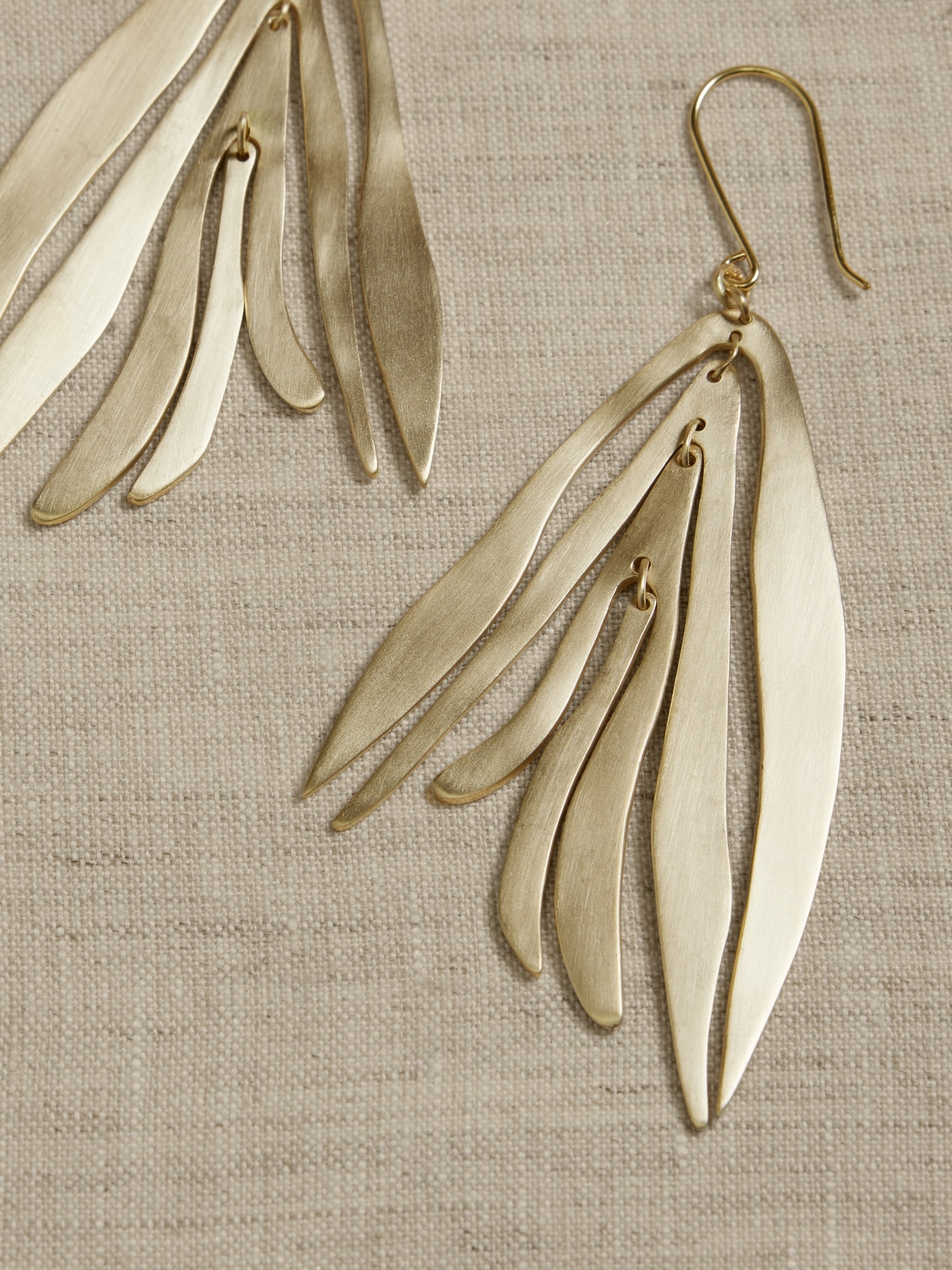 Abstract Leaf Dangle Earrings | Aureus + Argent | Banana Republic