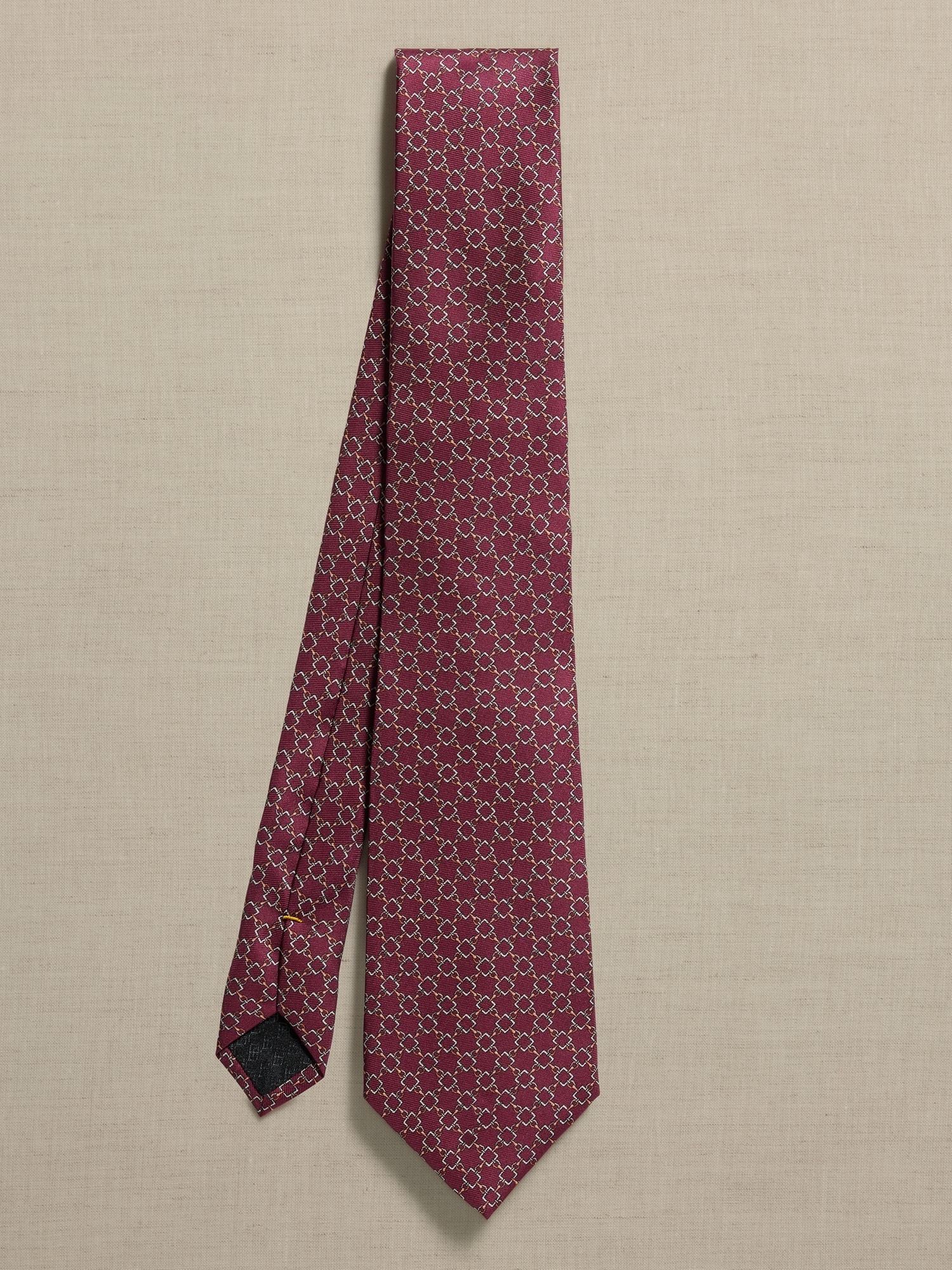 Banana Republic Sabbia Italian Silk Tie red. 1