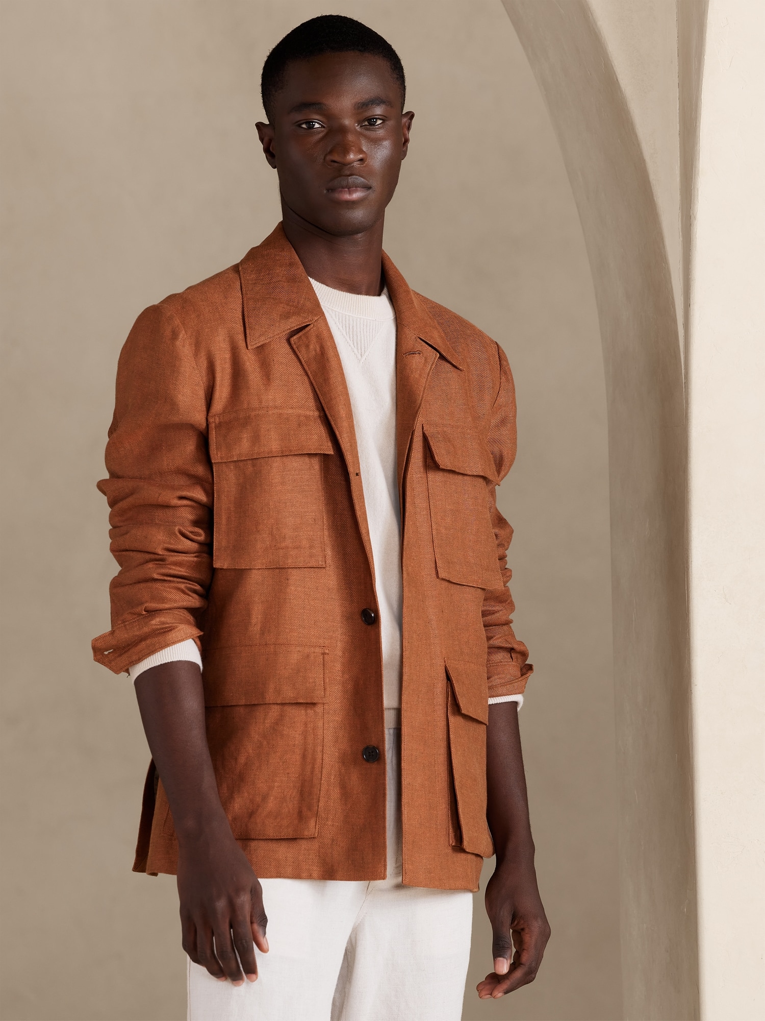 Bastian Linen Jacket