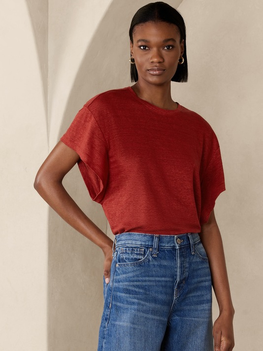 Linen Dolman T-Shirt