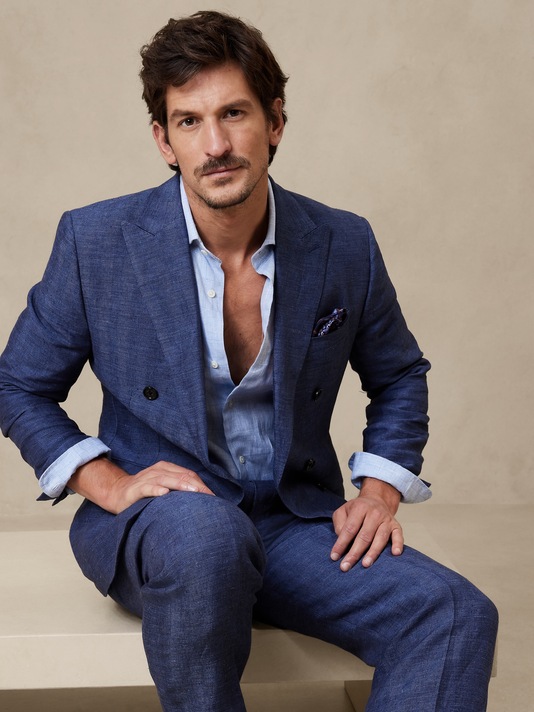 Lago Italian Linen Suit Jacket