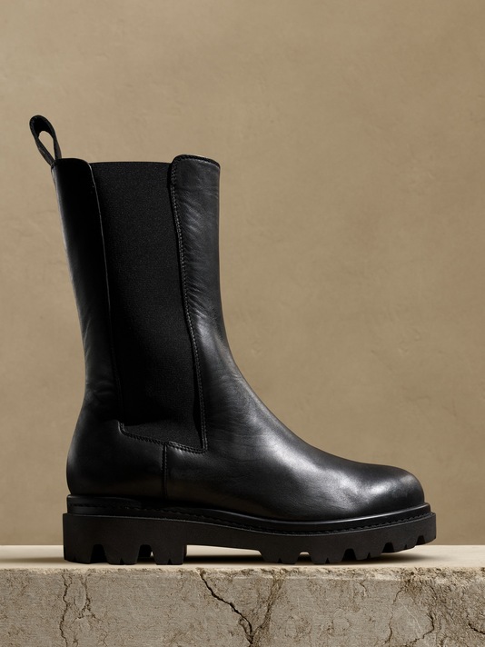 Hudson Leather Tall Chelsea Boot