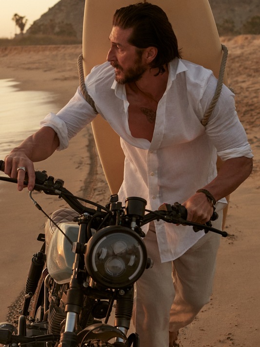 Castello Untucked Linen Shirt