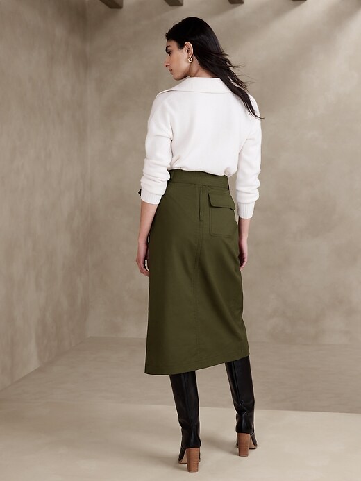 Green skirt banana republic best sale