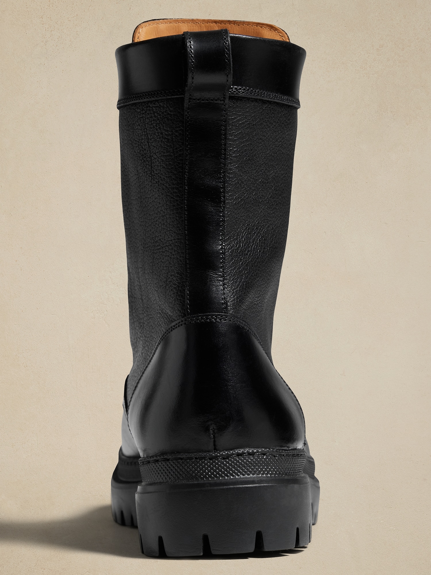 Leo Leather Lace-Up Boot