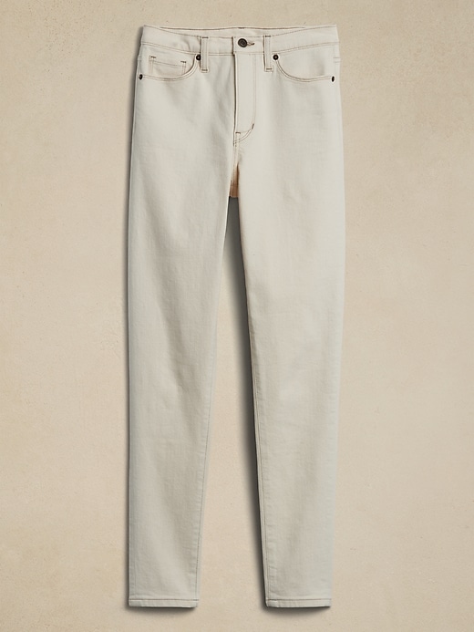 Rekucci Womens Secret Figure Premium Denim Skinny Pull-On Jean in Colors  (8, White) - Bass River Shoes
