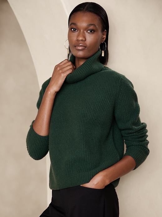 Chiara Cashmere Turtleneck Sweater Banana Republic