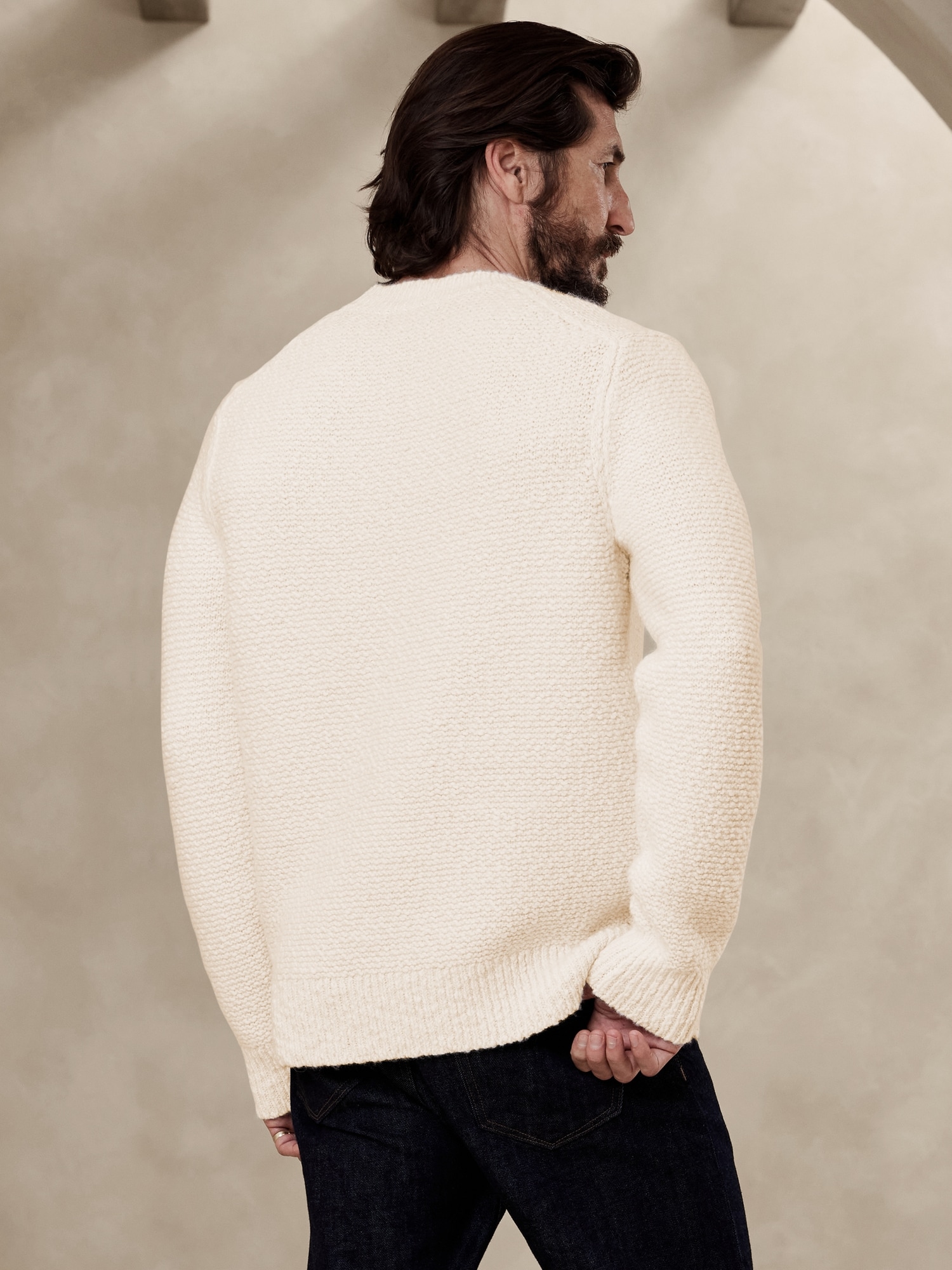 Wooly Cotton Pullover  Banana Republic Factory