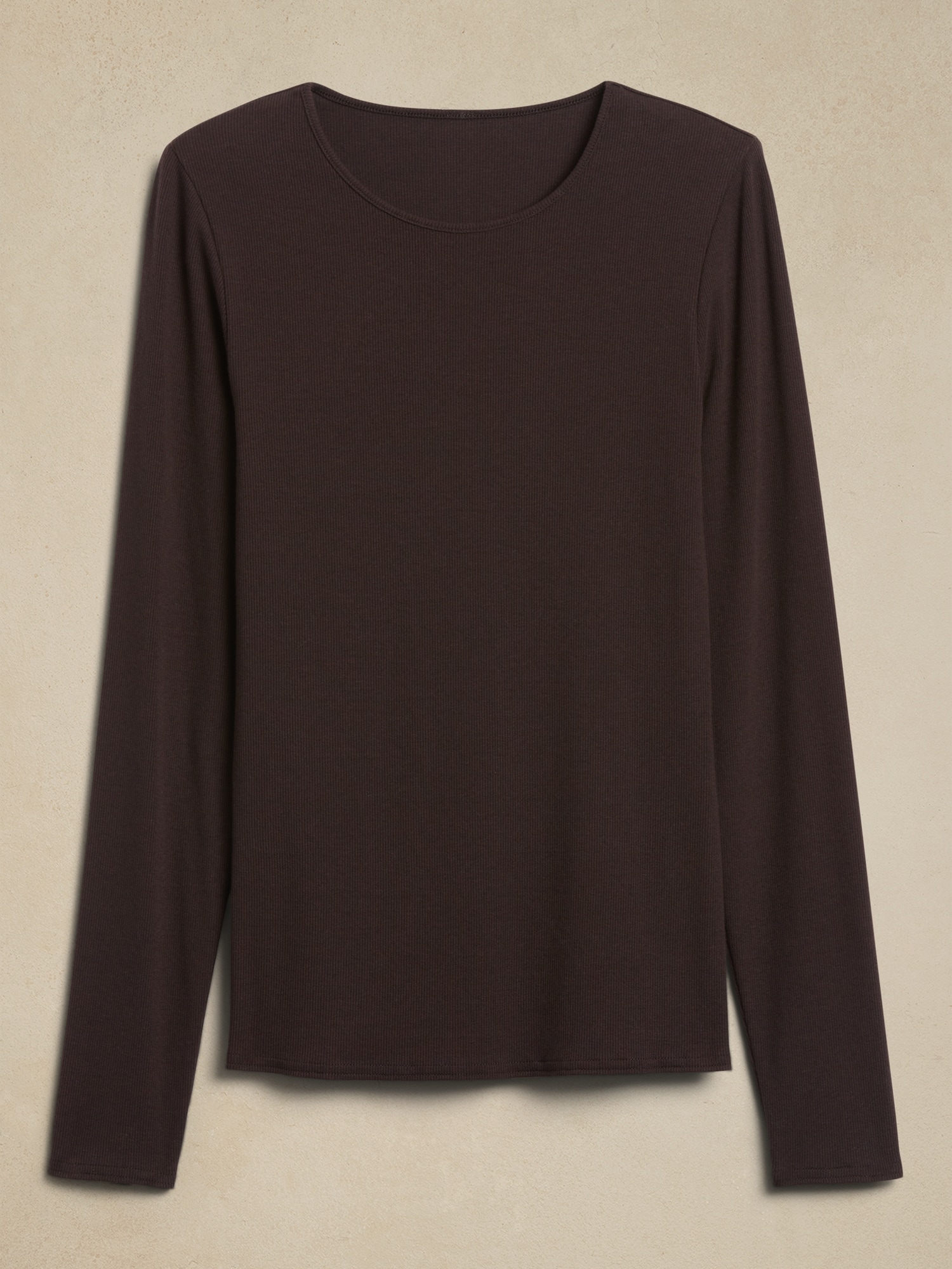 Image number 7 showing, Ribbed Long-Sleeve Crew-Neck T-Shirt