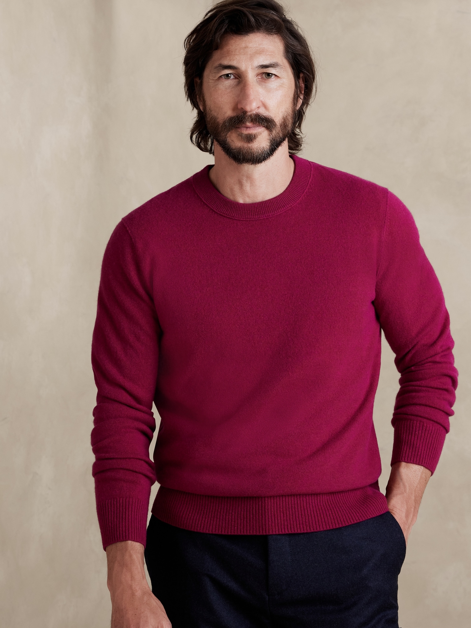 Alta Cashmere Crew-Neck Sweater