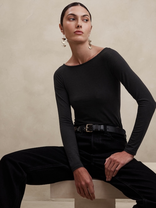 Loleta Wool-Blend Bodysuit