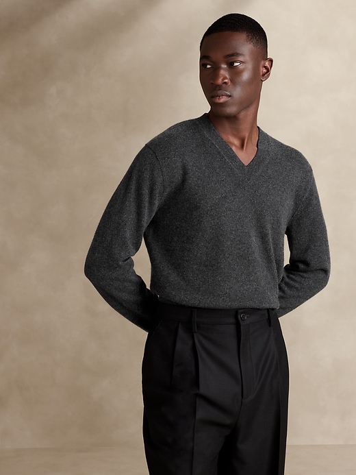 Alta Cashmere V Neck Sweater