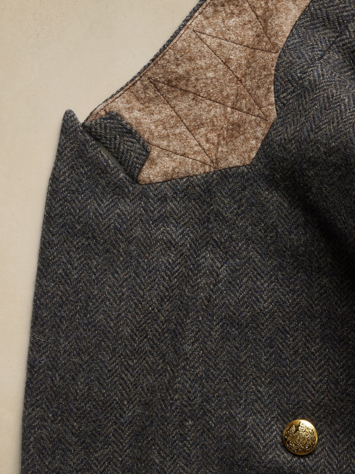 Italian Herringbone Captain's Blazer