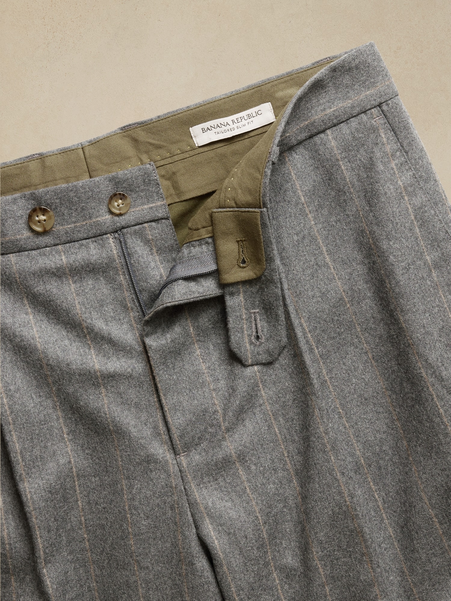 Signature Italian Flannel Suit Pant