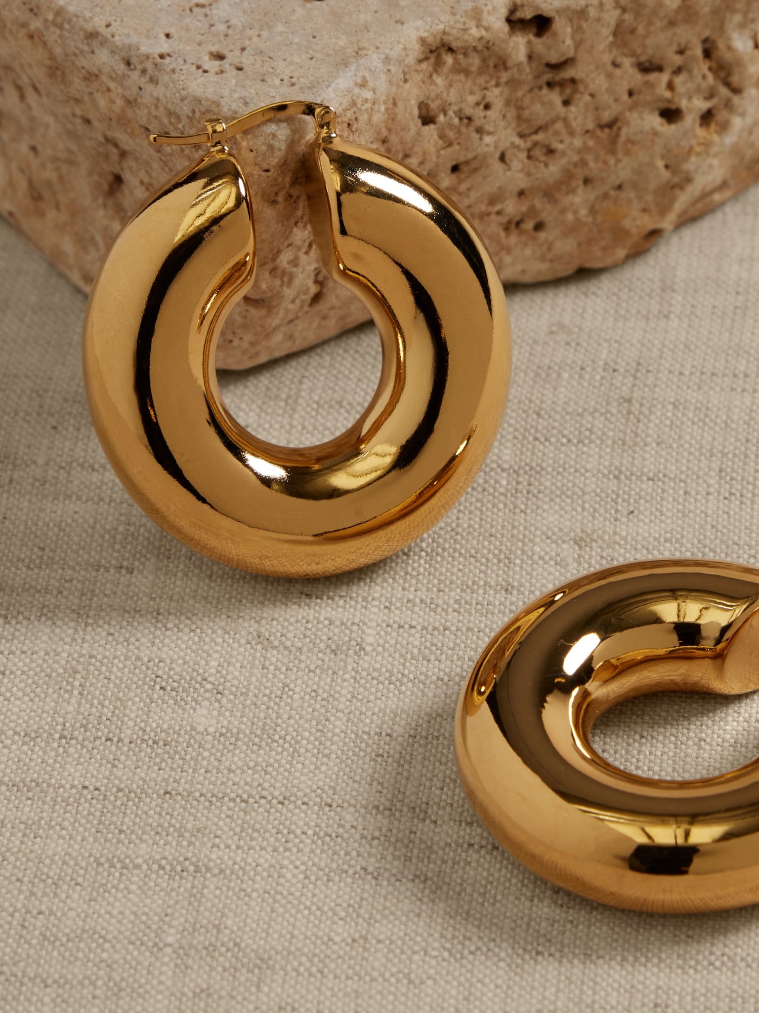 Ravena Large Bubble Hoop Earrings &#124 Aureus + Argent