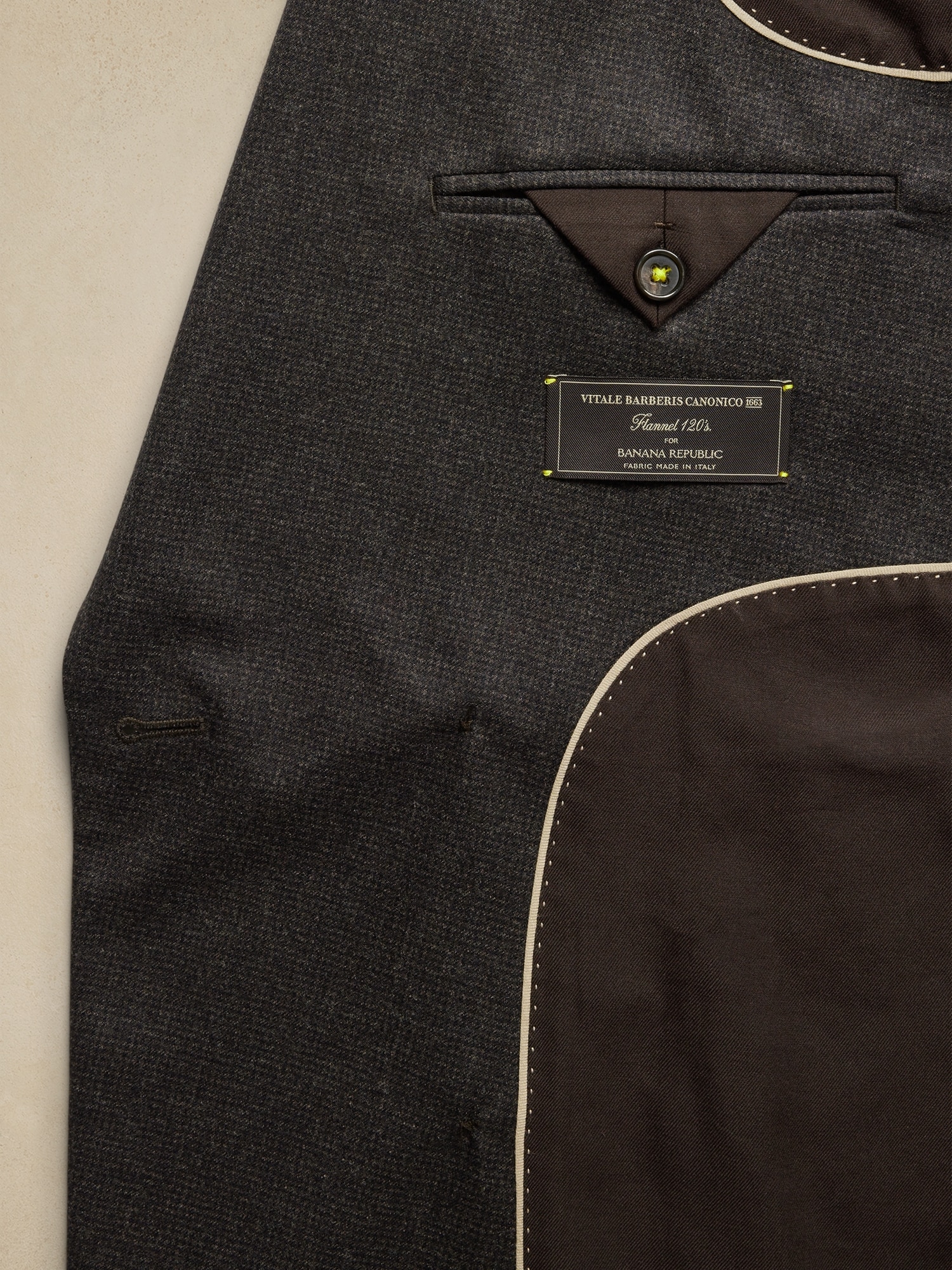 Signature Italian Flannel Suit Jacket