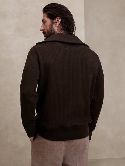 French Rib Half-Zip | Banana Republic