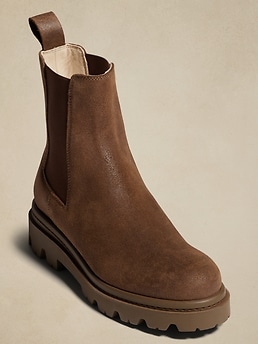 Brown suede outlet chelsea boots