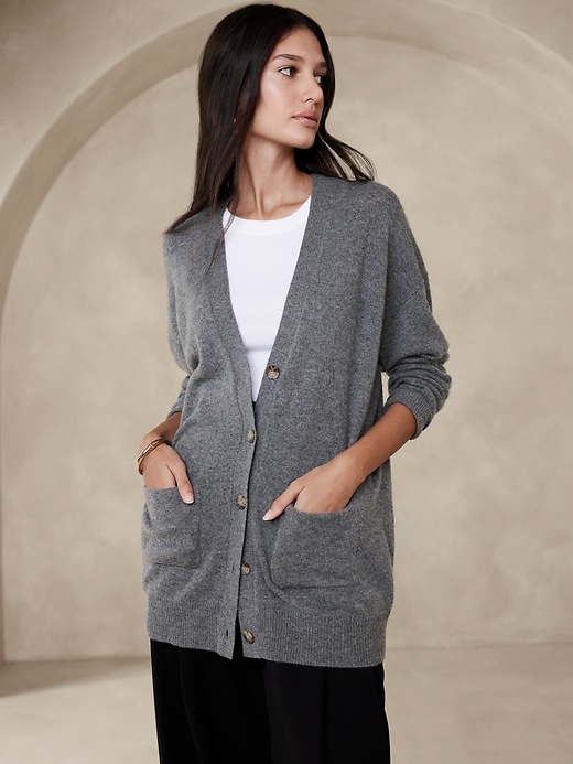 Ola Oversized Cashmere Cardigan