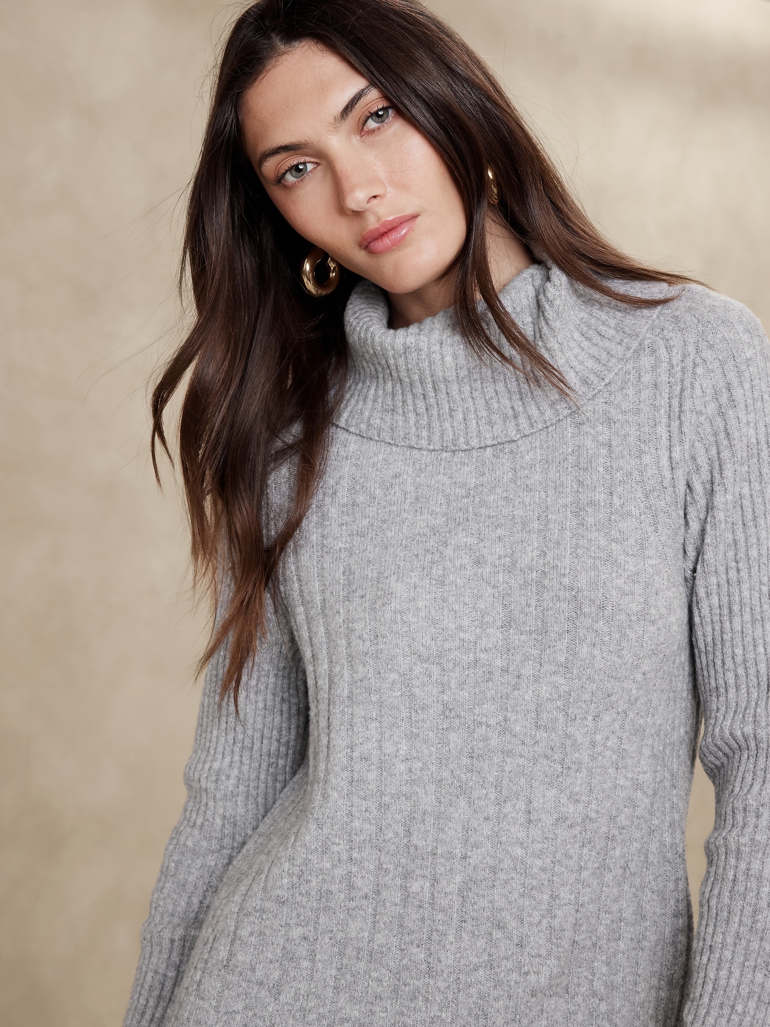 Girl At Home Sweater Dress In Grey – Madida Clothing