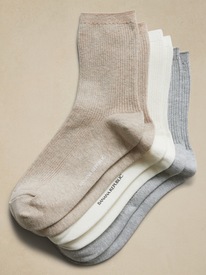 KOPNHAGN Women Socks Floral Design Ankle Cotton Socks, Pack of 3,  Multicolor, Free Size : : Fashion