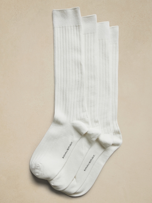 Ribbed Trouser Sock 2-Pack