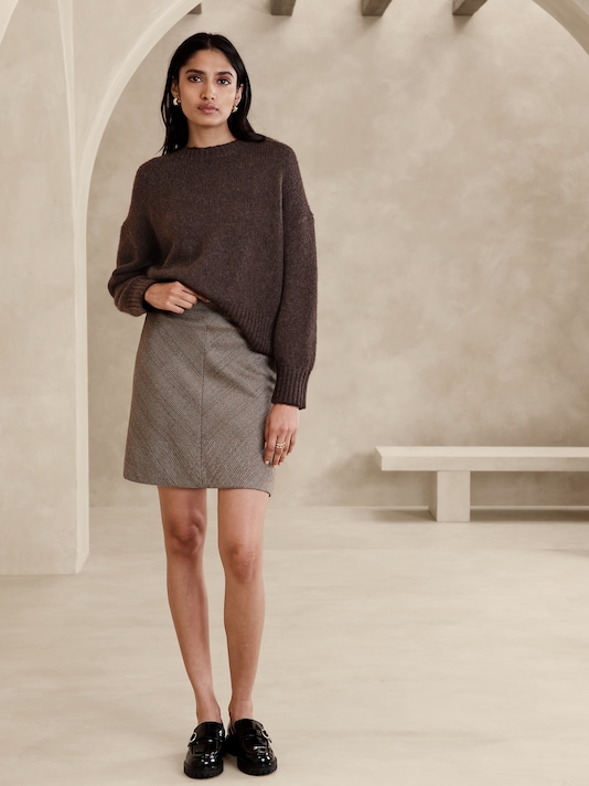Mona Oversized Wool-Cotton Sweater
