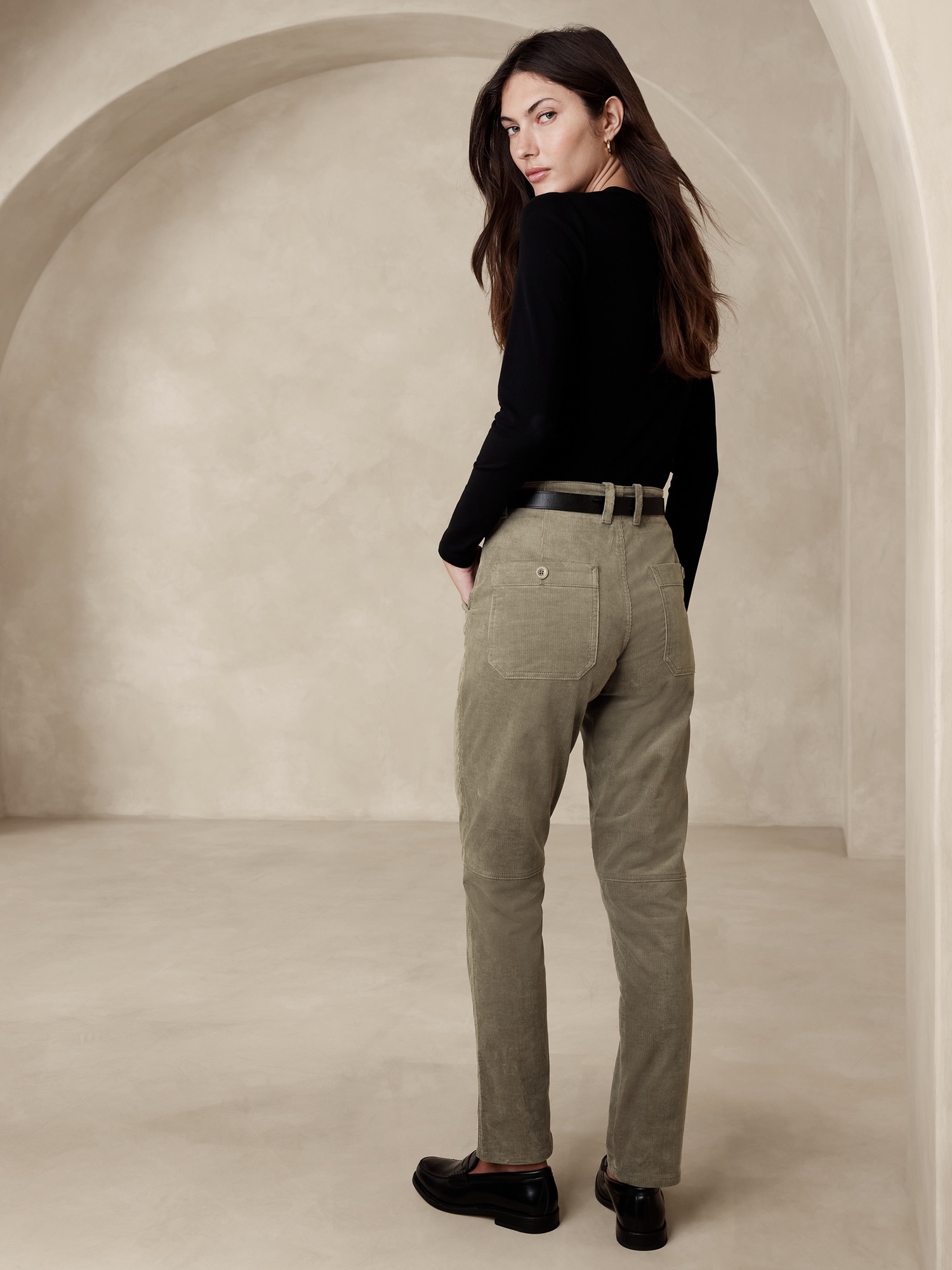 Factory: 9 Mid-rise Skinny Corduroy Pant For Women