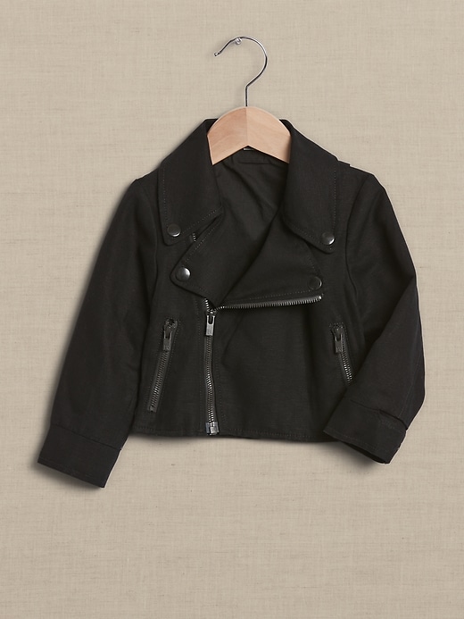 Baby leather biker jacket hotsell