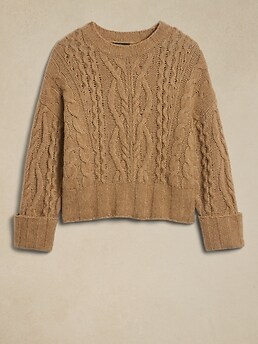 Sofie Cable-Knit Sweater | Banana Republic