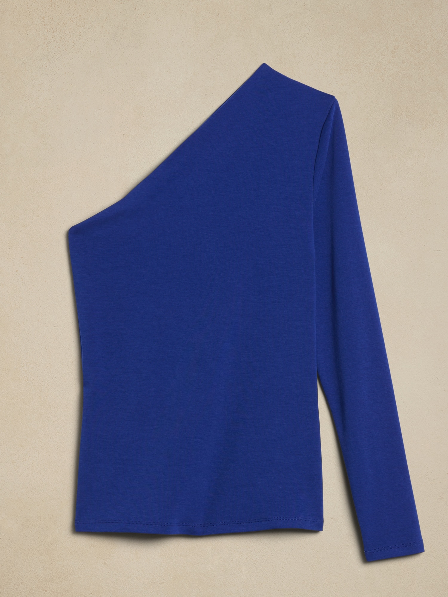 Cotton-Modal One-Sleeve Top