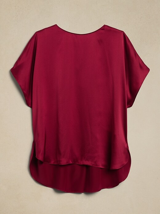 BLAMINK COTTON SILK DOLMAN SLEEVE BLOUSE-