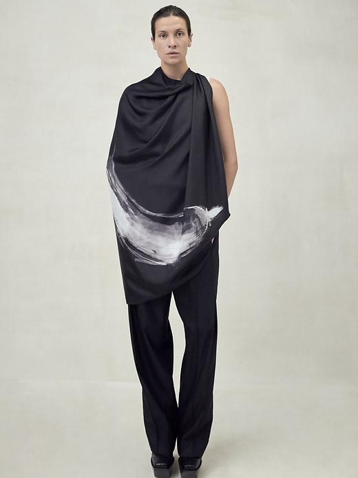 BR x Peter Do Printed Silk Scarf | Banana Republic