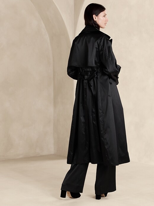 Banana republic maxi trench best sale