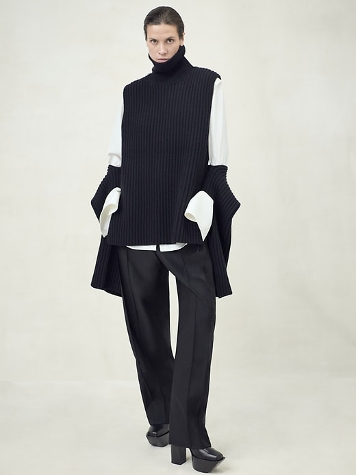 BR x Peter Do Detachable Turtleneck Sweater | Banana Republic