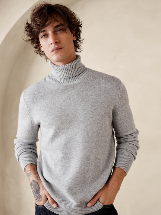 Jaime Merino-Cashmere Turtleneck Sweater