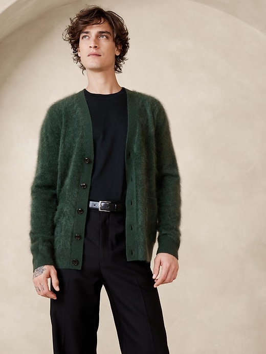 Alta Brushed Cashmere Cardigan | Banana Republic